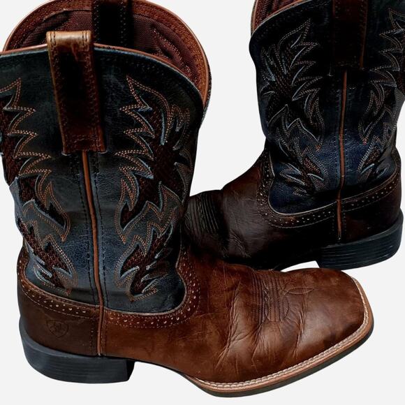 Ariat quickdraw leather cowboy boots main image 3